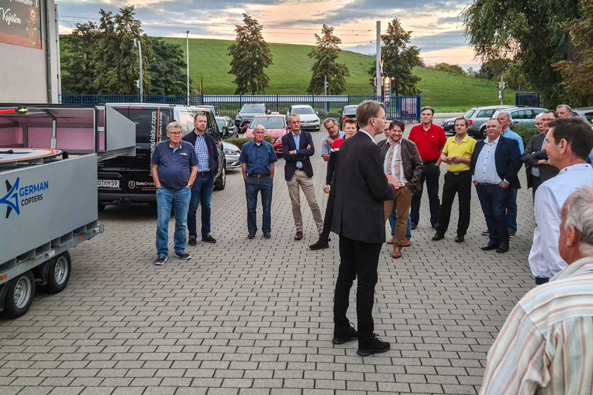 Presentation in the port of Dresden