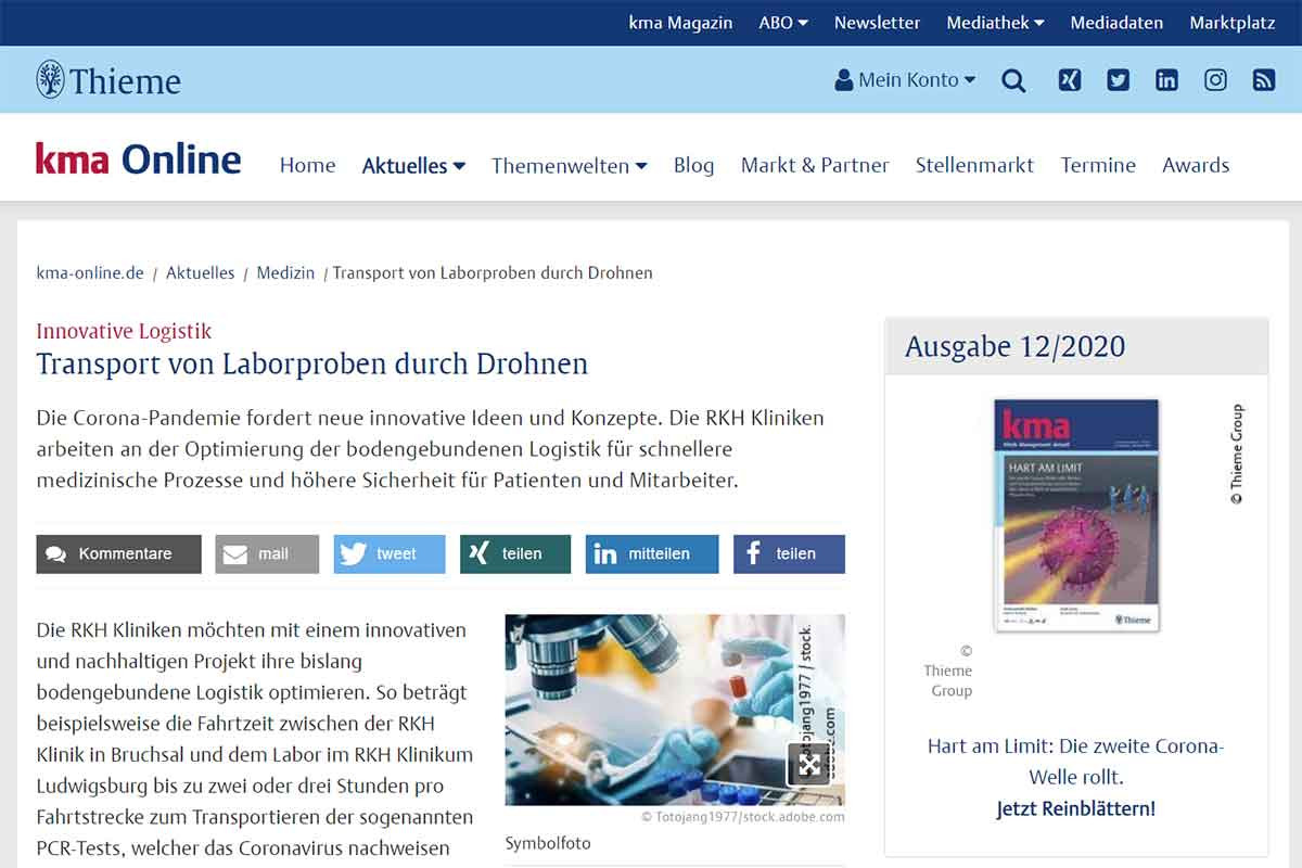 The Clinic Magazin reports on German Copters project